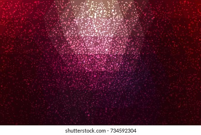 Dark Purple, Pink vector christmas postcard low polygon background. Illustration consisting of triangles. Abstract triangular polygonal origami or crystal design of New Year celebration.
