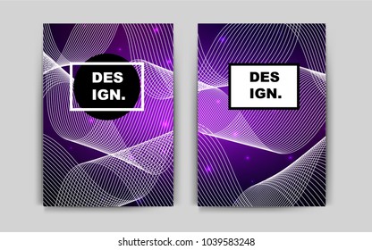 Dark Purple, Pink vector cover for Envelopes. Abstract booklet on colored background with gradient. Completely new template for your brand book.