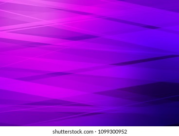 Dark Purple, Pink vector cover with long lines. Lines on blurred abstract background with gradient. The pattern can be used for websites.
