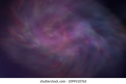 Dark Purple, Pink vector cover with astronomical stars. Space stars on blurred abstract background with gradient. Best design for your ad, poster, banner.