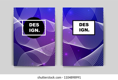 Dark Purple, Pink vector cover for Envelopes. Glitter abstract design concept with text box. Pattern can be used as a template for calendars.