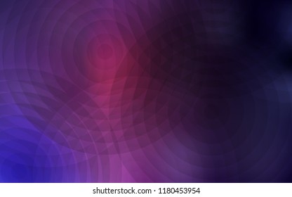 Dark Purple, Pink vector cover with spots. Illustration with set of shining colorful abstract circles. New design for ad, poster, banner of your website.