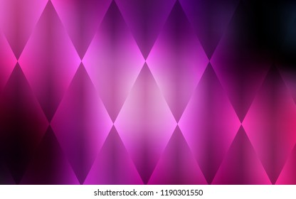 Dark Purple, Pink vector cover in polygonal style. Abstract gradient illustration with rectangles. Pattern for busines ad, booklets, leaflets