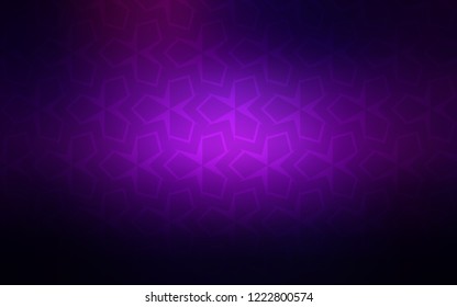 Dark Purple, Pink vector cover in polygonal style. Abstract gradient illustration with rectangles. Pattern can be used for websites.