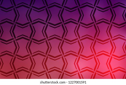 Dark Purple, Pink vector cover with stright stripes. Shining colored illustration with sharp stripes. Smart design for your business advert.