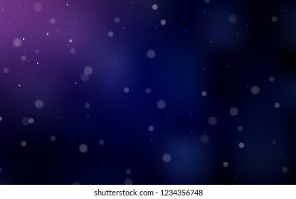 Dark Purple, Pink vector cover with beautiful snowflakes. Modern geometrical abstract illustration with crystals of ice. The pattern can be used for year new  websites.