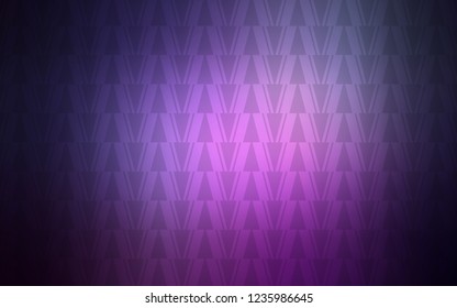 Dark Purple, Pink vector cover with polygonal style. Glitter abstract illustration with triangular shapes. Smart design for your adverts.
