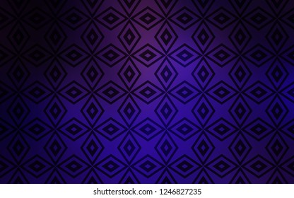 Dark Purple, Pink vector cover in polygonal style. Abstract gradient illustration with rectangles. Pattern can be used for websites.