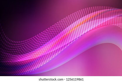 Dark Purple, Pink vector cover with spots, lines. Decorative design in abstract style with triangle structure. Design for your business advert.