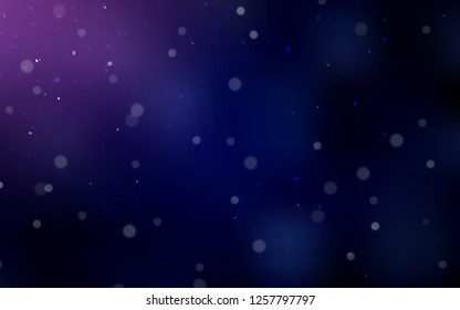 Dark Purple, Pink vector cover with beautiful snowflakes. Modern geometrical abstract illustration with crystals of ice. The pattern can be used for year new  websites.