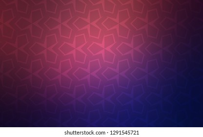 Dark Purple, Pink vector cover in polygonal style. Decorative design in abstract style with rectangles. The template can be used as a background.