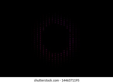 Dark Purple, Pink vector cover with set of hexagons. Illustration of abstract hexagons on colorful surface. New template for your brand book.