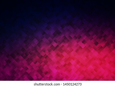 Dark Purple, Pink vector cover in polygonal style. Decorative design in abstract style with rectangles. The template can be used as a background.
