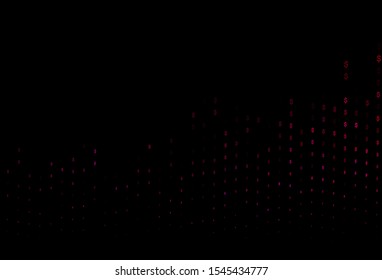 Dark Purple, Pink vector cover with dollar, USD, usa signs. Colored symbols of all currency on white background. The pattern can be used for ad, booklets, leaflets of banks.