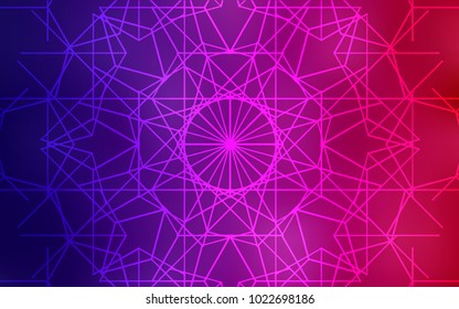 Dark Purple, Pink vector doodle blurred template. Shining colored illustration with childish doodles in Arabic style. The template can be used as a background for cell phones.