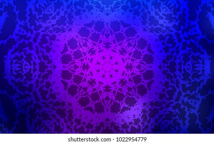 Dark Purple, Pink vector doodle blurred background. Doodles created by child on blurred abstract background with gradient. The best blurred design for your business.