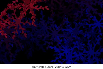 Dark Purple, Pink vector doodle layout with flowers, leaves. Colorful abstract illustration with leaves in doodle style. Elegant pattern for your brand book.