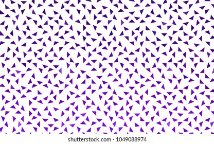 Dark Purple, Pink vector geometric simple minimalistic background, which consist of triangles on white background. Triangular pattern with gradient for your business design. 