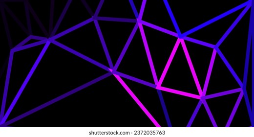 Dark purple, pink vector geometric polygonal design. Abstract illustration with elegant gradient triangles. Wallpaper for your web apps.