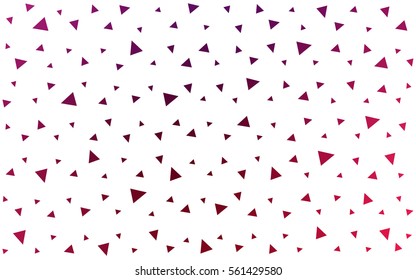 Dark Purple Pink vector geometric simple minimalistic background, which consist of triangles on white background. Triangular pattern with gradient for your business design. 