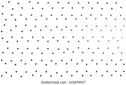 Dark Purple, Pink vector geometric simple minimalistic background, which consist of triangles on white background. Triangular pattern with gradient for your business design. 