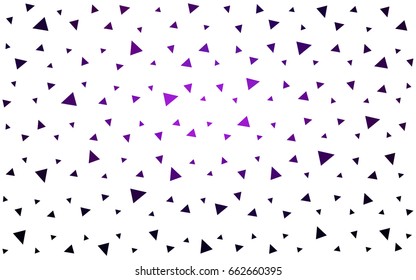 Dark Purple, Pink vector geometric simple minimalistic background, which consist of triangles on white background. Triangular pattern with gradient for your business design. 