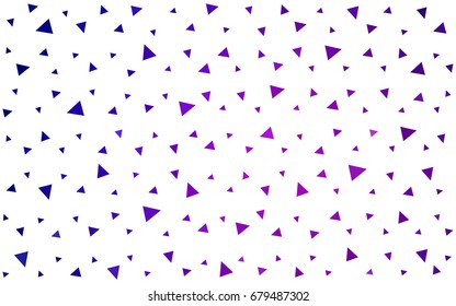 Dark Purple, Pink vector geometric simple minimalistic background, which consist of triangles on white background. Triangular pattern with gradient for your business design. 