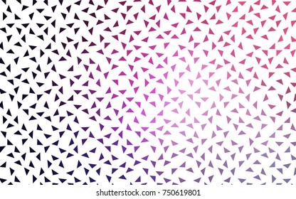 Dark Purple, Pink vector geometric simple minimalistic background, which consist of triangles on white background. Triangular pattern with gradient for your business design. 