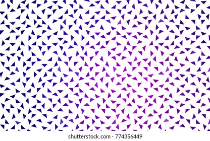 Dark Purple, Pink vector geometric simple minimalistic background, which consist of triangles on white background. Triangular pattern with gradient for your business design. 