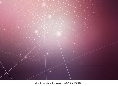 Púrpura oscuro, Vector rosa Glitter ilustración abstracta con gotas de lluvia borrosa. Ilustración con conjunto de círculos abstractos de colores brillantes. Base para folletos, folletos