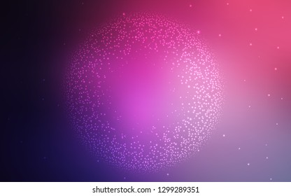 Dark Purple, Pink vector glossy abstract layout. Modern abstract illustration with gradient. Elegant background for a brand book.