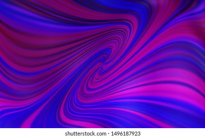 Dark Purple, Pink vector glossy abstract layout. Creative illustration in halftone style with gradient. Background for a cell phone.