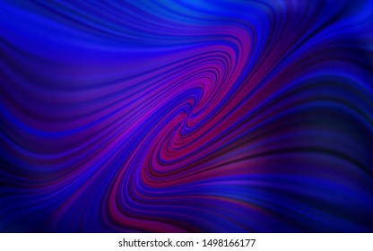 Dark Purple, Pink vector glossy abstract layout. Modern abstract illustration with gradient. Completely new design for your business.