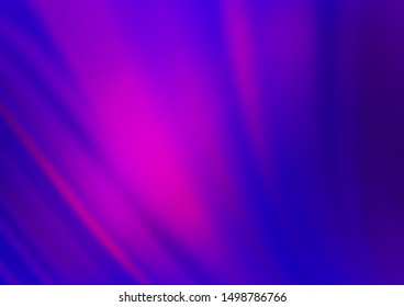 Dark Purple, Pink vector glossy abstract template. Creative illustration in halftone style with gradient. The best blurred design for your business.