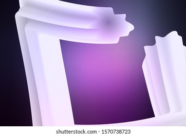 Dark Purple, Pink vector glossy abstract layout. Abstract colorful illustration with gradient. New style for your business design.
