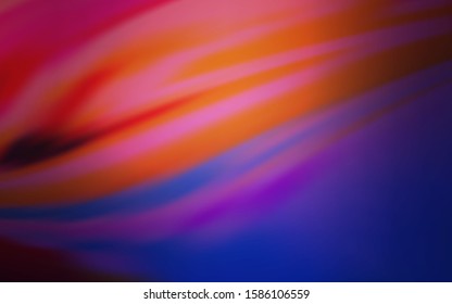 Dark Purple, Pink vector glossy abstract layout. Glitter abstract illustration with gradient design. New style design for your brand book.