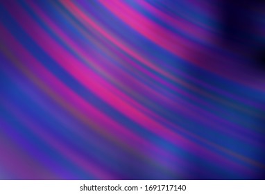 Dark Purple, Pink vector glossy abstract background. Glitter abstract illustration with gradient design. New style design for your brand book.