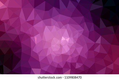 Dark Purple, Pink vector gradient triangles texture. Polygonal abstract illustration with gradient. A new texture for your web site.