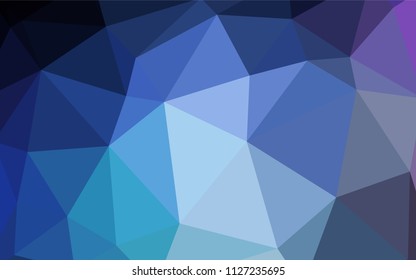 Dark Purple, Pink vector gradient triangles pattern. Colorful illustration in abstract style with triangles. Brand new style for your business design.