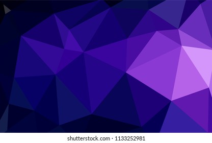 Dark Purple, Pink vector gradient triangles template. A completely new color illustration in a polygonal style. Polygonal design for your web site.