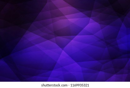 Dark Purple, Pink vector gradient triangles template. Colorful illustration in abstract style with triangles. Pattern for a brand book's backdrop.