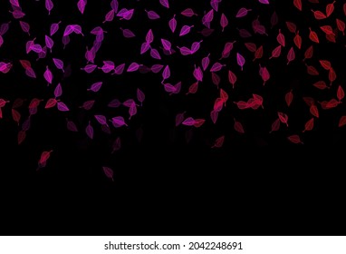 Púrpura Oscuro, Pink vectorial patrón pintado a mano. Una vaga ilustración abstracta con hojas al estilo de los garabatos. Patrón para colorear libros y páginas para niños.