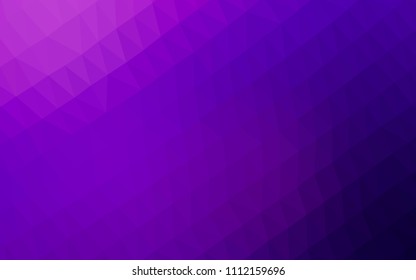 Dark Purple, Pink vector hexagon mosaic cover. An elegant bright illustration with gradient. A completely new design for your business.
