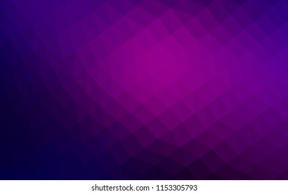 Dark Purple, Pink vector hexagon mosaic texture. Modern geometrical abstract illustration with gradient. Brand new design for your business.