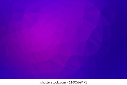 Dark Purple, Pink vector hexagon mosaic cover. Creative illustration in halftone style with gradient. A completely new template for your business design.