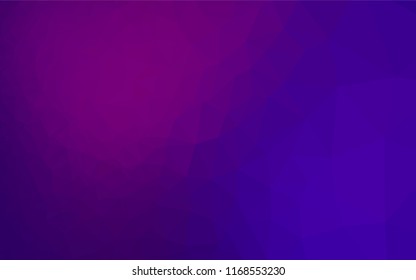 Dark Purple, Pink vector hexagon mosaic template. Colorful illustration in abstract style with gradient. The template can be used as a background for cell phones.