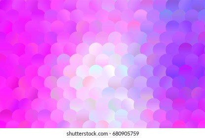 Dark Purple, Pink vector illustration which consist of circles. Dotted gradient design for your business. Creative geometric background in halftone style with colored spots.