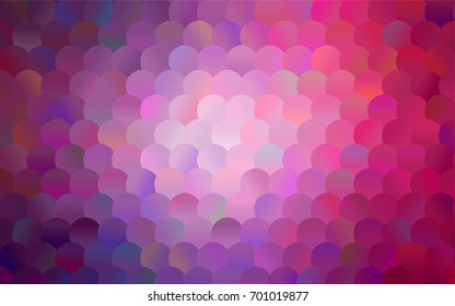 Dark Purple, Pink vector illustration which consist of circles. Dotted gradient design for your business. Creative geometric background in halftone style with colored spots.