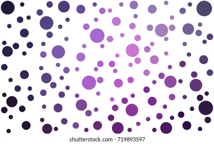 Dark Purple, Pink vector illustration which consist of circles. Dotted gradient design for your business. Creative geometric background in halftone style with colored spots.
