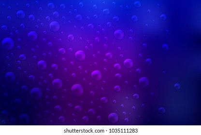 Dark Purple, Pink vector layout with circle shapes. Blurred decorative design in abstract style with bubbles. New design for ad, poster, banner of your website.